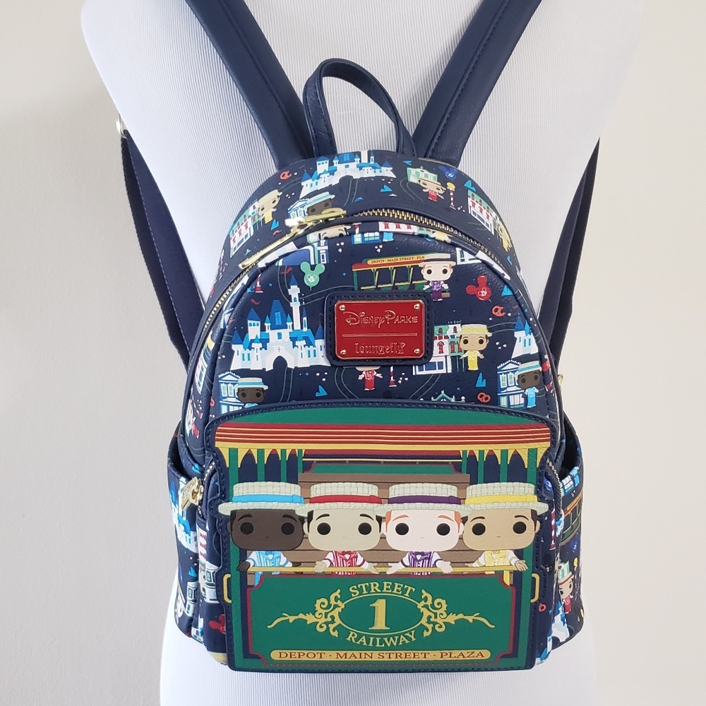 Loungefly Disney Parks Mini Backpack Mainstreet Dapper Dans Funko Pop